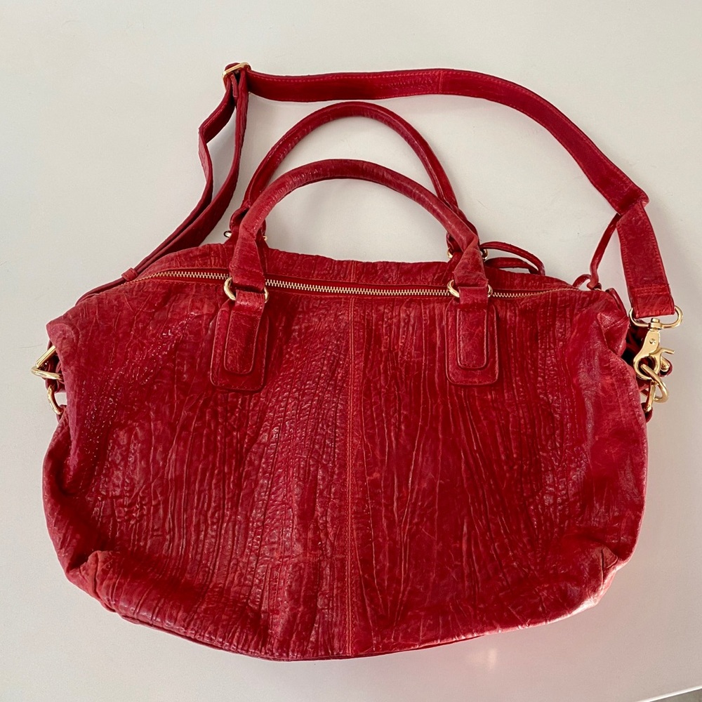 Monserat De Lucca Large Red Cross-Body Bag